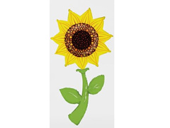 Balon din folie Floarea-soarelui galben - 169 cm - 1 buc.