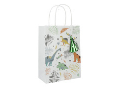 Pungi de hârtie dinozauri - 6 buc.
