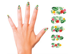 Unghii artificiale Hawaii - 12 buc.