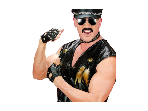 Mănuși din piele cu crampoane fără degete