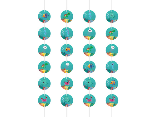 Decorațiuni suspendate pentru ziua de naștere Lumea subacvatică - 4 buc.