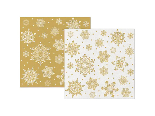 Șervețele de Crăciun Fulgi de zăpadă - 40 cm - 12 buc.