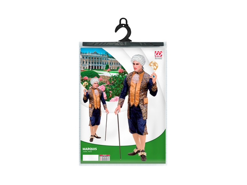 Costum Marquis din catifea - albastru