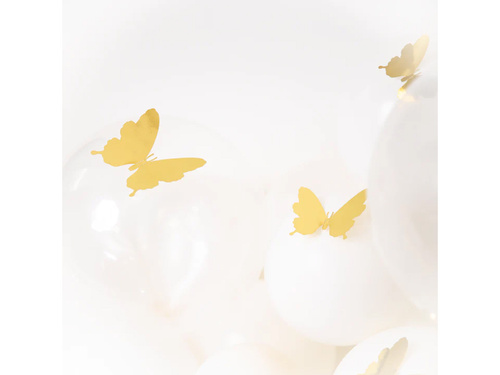 Abțibilduri cu fluturi aurii - 12 buc.