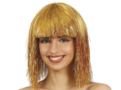 Peruca cu folie aurie - 1 buc.