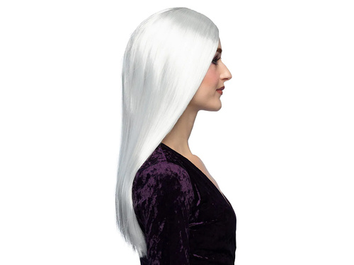 Peruca vrăjitoare albă - 1 buc.