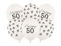 Set de baloane din latex pentru a 50-a aniversare - 30 cm - 6 buc.