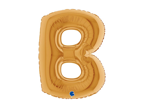 Balon folie litera B auriu - 40" - 1 buc.