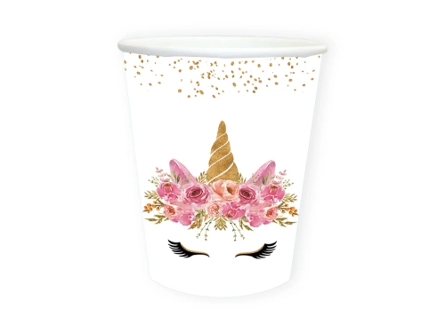 Cupe aniversare Unicorn - 250 ml - 6 buc.
