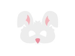 Mască din fetru Iepuraș - 1 buc.