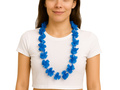 Colier Hawaiian albastru - 100 cm - 1 buc.