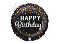 Balon de folie Confetti Happy Birthday - 46 cm - 1 buc.