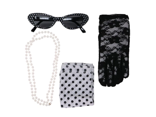 Set de accesorii în stilul anilor '50 - 4 piese.