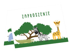 Invitații aniversare Safari - 6 buc.