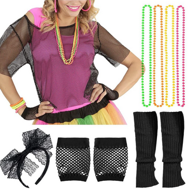 80s Disco set negru