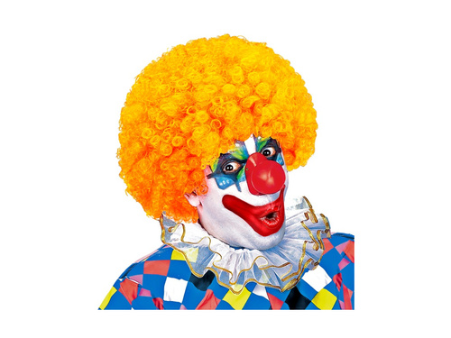 Peruca clovn creț păr afro portocaliu