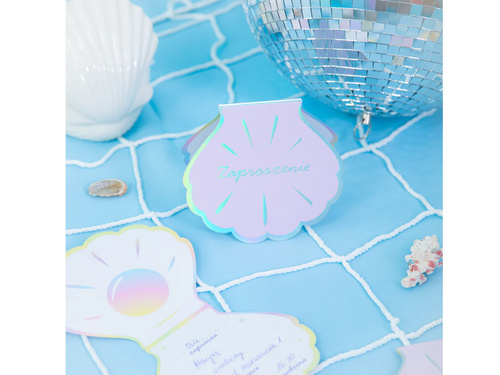 Invitație aniversară Ocean Shell - 6 buc.