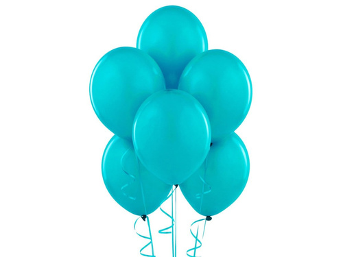Baloane latex turcoaz pastelate - medii - 100 buc.