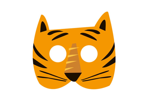 Măști din setul Safari - 8 piese.