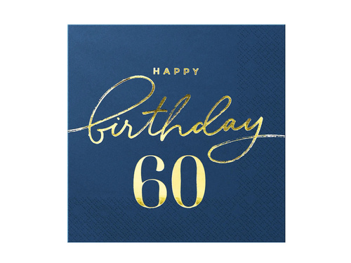 Set albastru marin pentru a șaizeci-a aniversare - 22 buc.