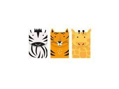 Saci cadou pentru ziua de naștere Safari - 3 buc.