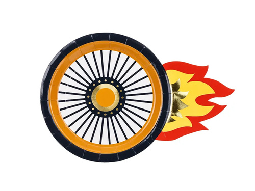 Farfurii aniversare Circle - 26,5 x 18 cm - 6 buc.