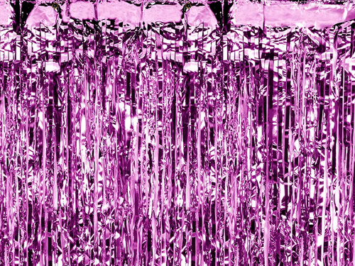 Perdea metalică violet - 2,5 m x 90 cm