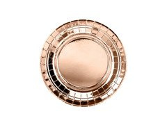 Farfurii din aur roz - 18 cm - 6 buc.