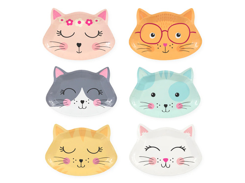 Set de hârtie Cats - pahare+prosoape - 12 buc.