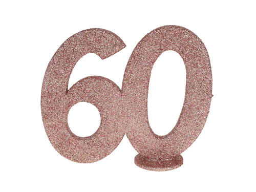 Decorațiuni de masă Sixty rose gold - 1 buc.
