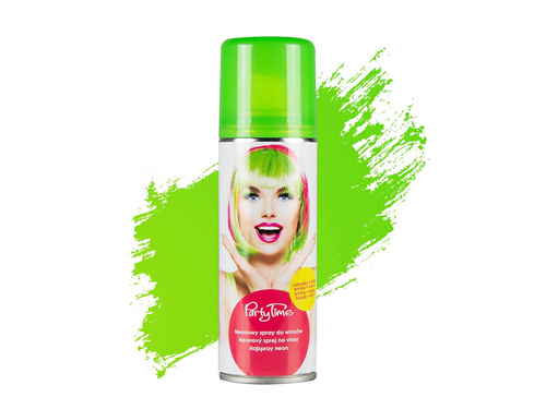 Spray de păr fluorescent lavabil 125 ml - verde
