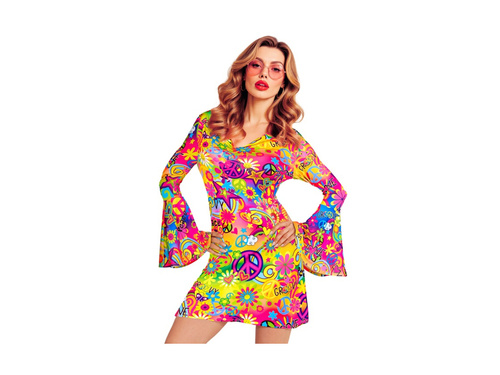 Ținută hippie din anii 1960. - pace și iubire