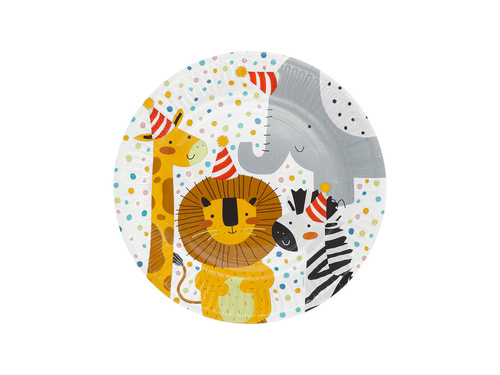 Farfurii de hârtie Safari - 23 cm - 8 buc.