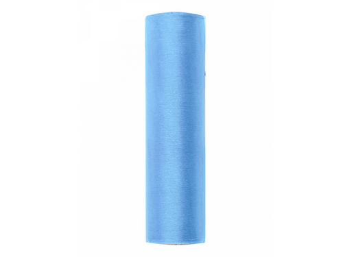 Organza uni albastru - 16 cm x 9 metri