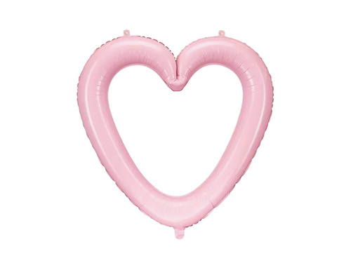 Cadru foto în formă de inimă cu balon din folie - 73 x 72 cm