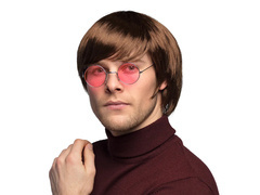 Peruca maro pentru bărbați - 1 buc.