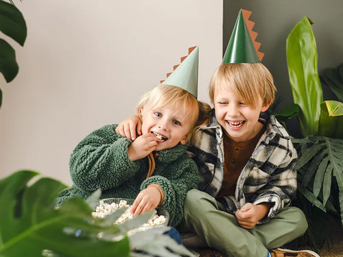 Șepci de hârtie dinozauri - 6 buc.