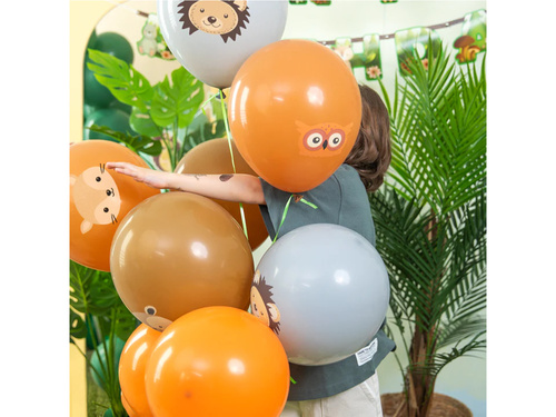 Baloane de latex cu prieteni din pădure - 30 cm - 8 buc.