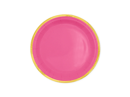 Set de hârtie roz cu margine aurie - 22 buc.