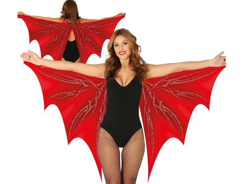 Halloween aripi de liliac roșii - 1 buc.