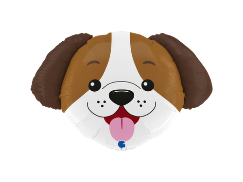 Balon din folie Cap de câine - 65 x 39 cm - 1 buc.