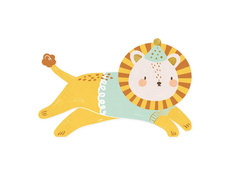 Șervețele aniversare Lion - 16 x 10 cm - 20 buc.