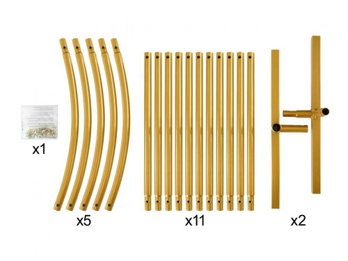 Cadru arc balon auriu - 120 x 220 cm - 1 buc.