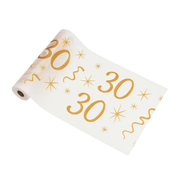 Suport de masă imprimat pentru decorarea celei de-a 30-a aniversări - 28 cm x 5 m - 1 buc.