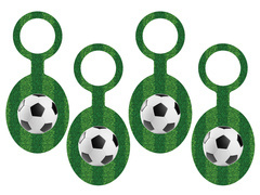 Cârlige pentru sticle Fotbal - 8 buc.