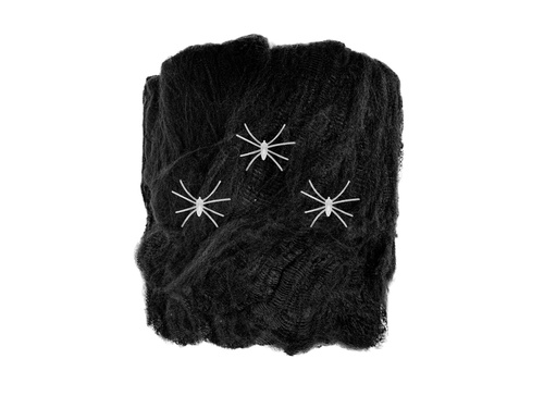 Pânză de păianjen neagră cu păianjeni fluorescenți - 1 op.