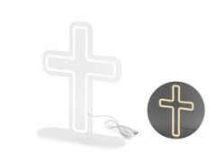 Cruce decorativă neon - 1 buc.