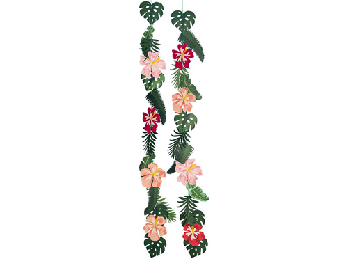 Ghirlandă agățătoare Flori tropicale - 250 cm - 2 buc.