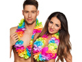 Colier hawaiian multicolor XXL -100 cm - 1 buc.
