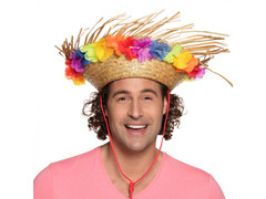Pălărie hawaiiană cu flori - 1 buc.